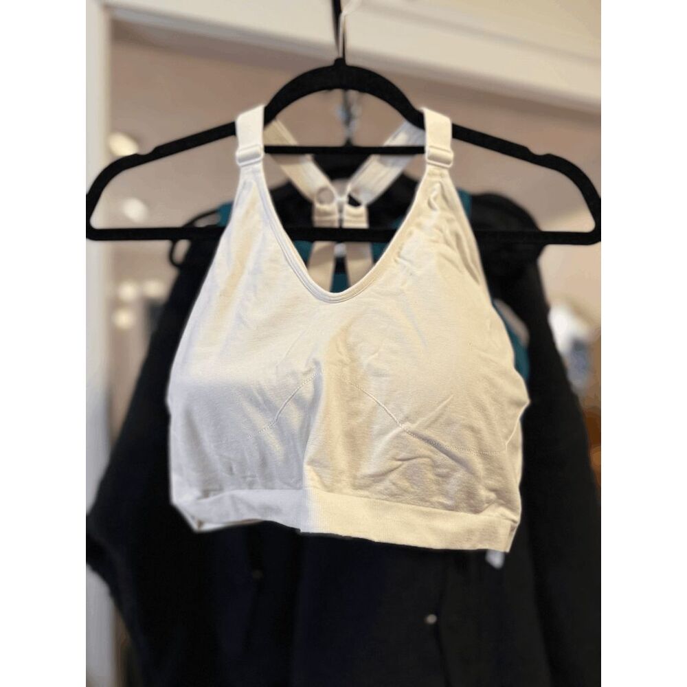 YITTY White Seamless Racerback Bralette